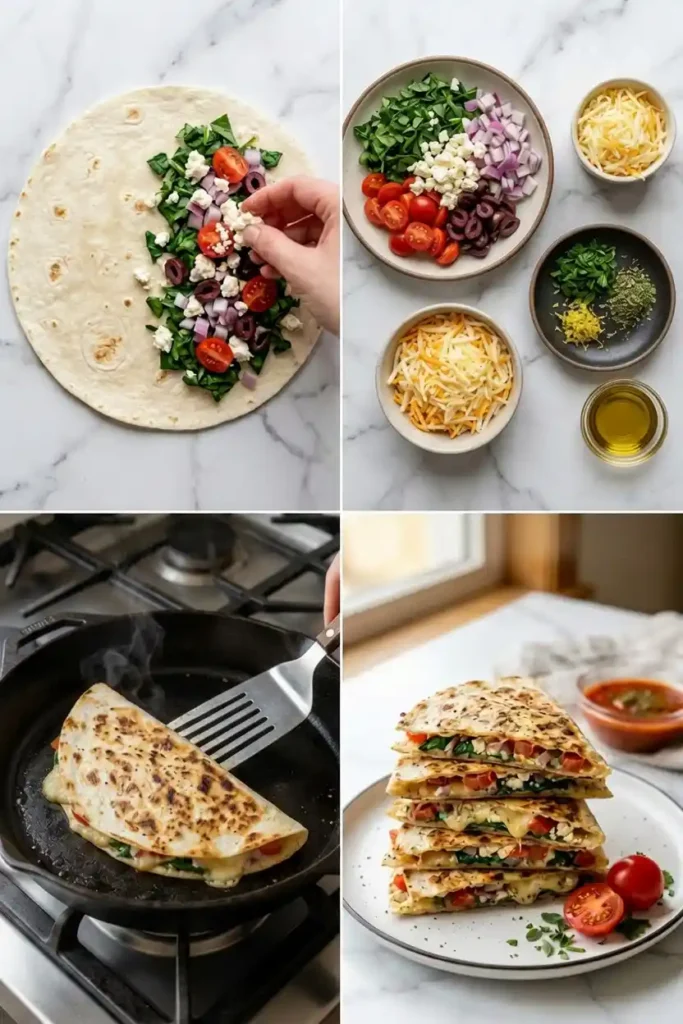 Mediterranean Quesadillas
