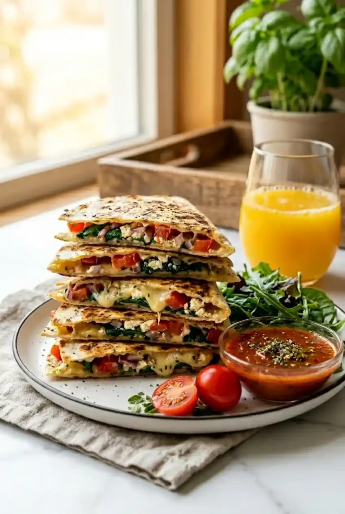 Mediterranean Quesadillas