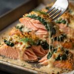 Salmon with Spinach and Mozzarella