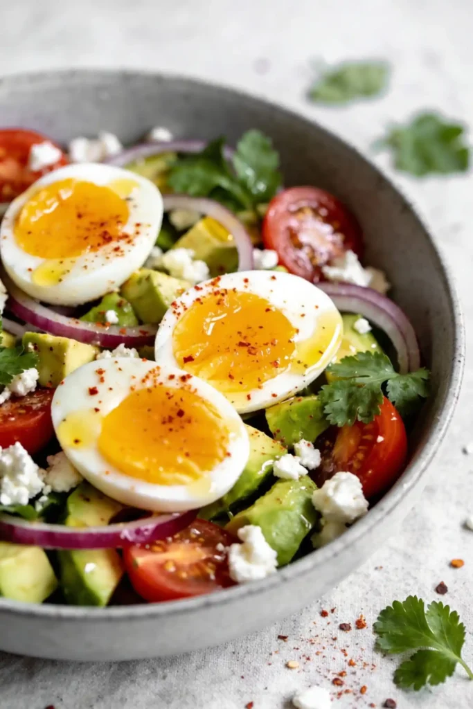 Workout Egg Avocado Salad