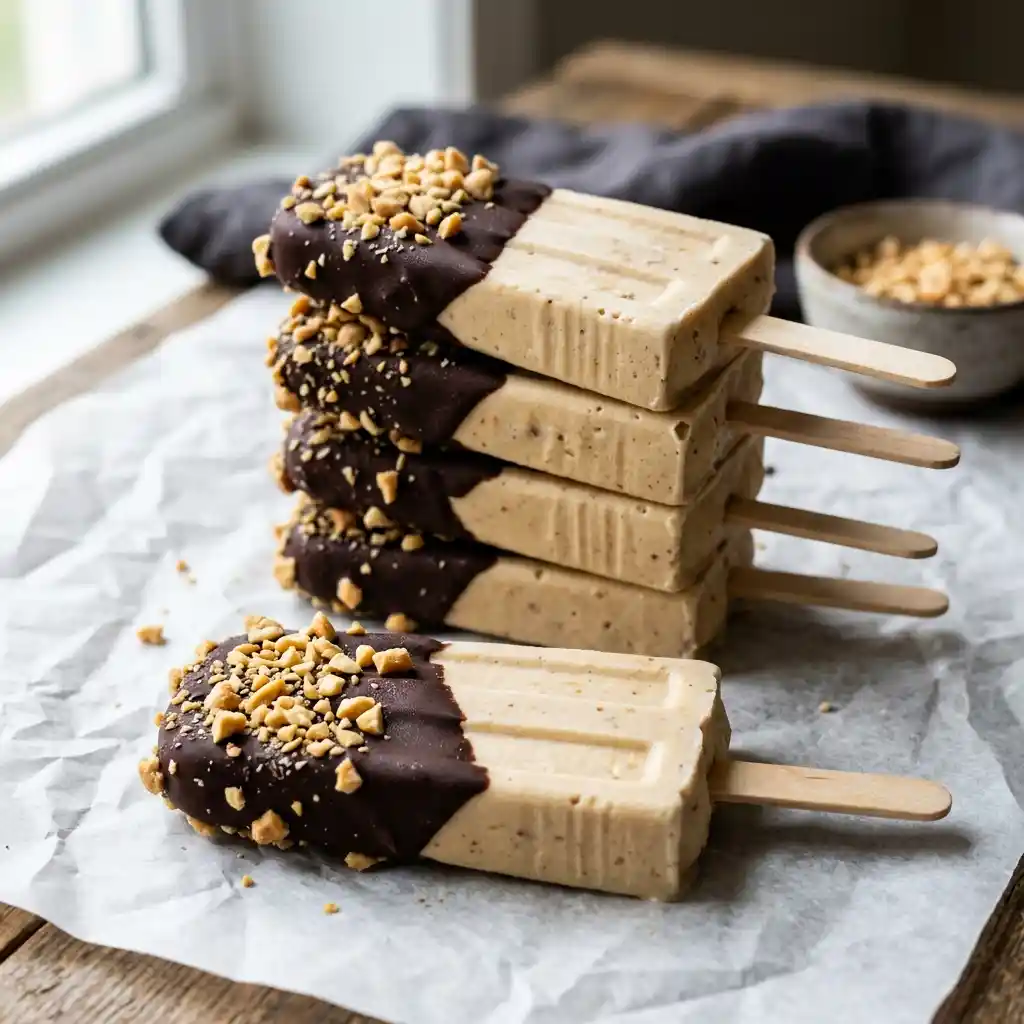 Keto Chocolate Peanut Butter Popsicles