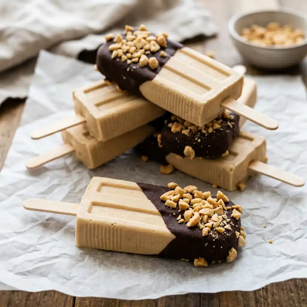 Keto Chocolate Peanut Butter Popsicles