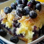 Lemon Blueberry Cheesecake Dump Cake