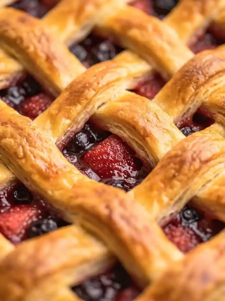 Strawberry Cherry Sheet Pie