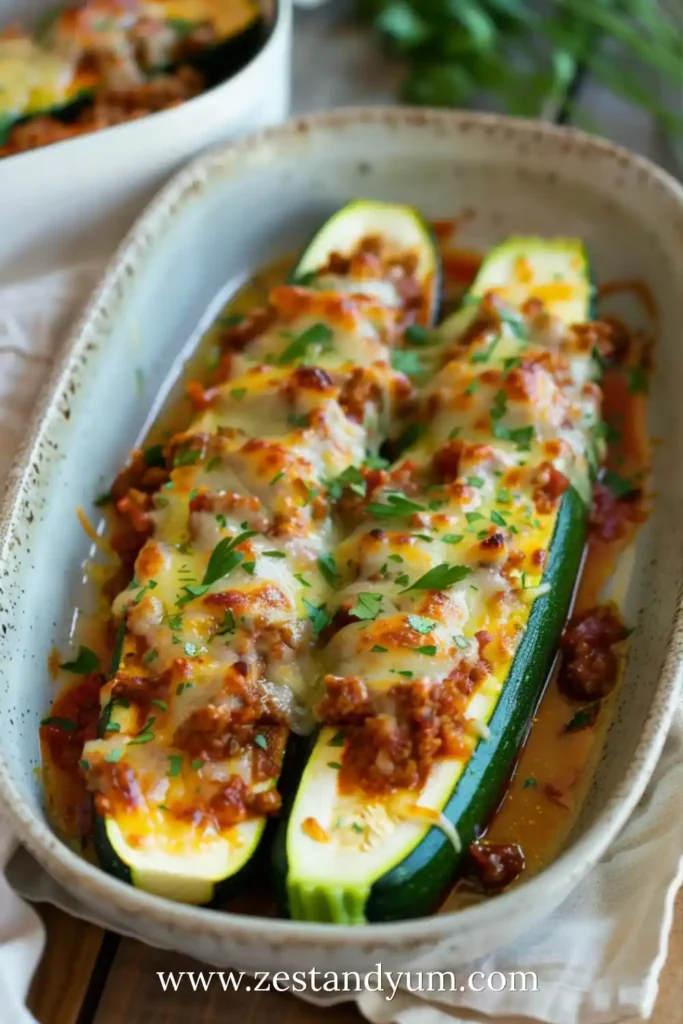 Stuffed Zucchini Boats
