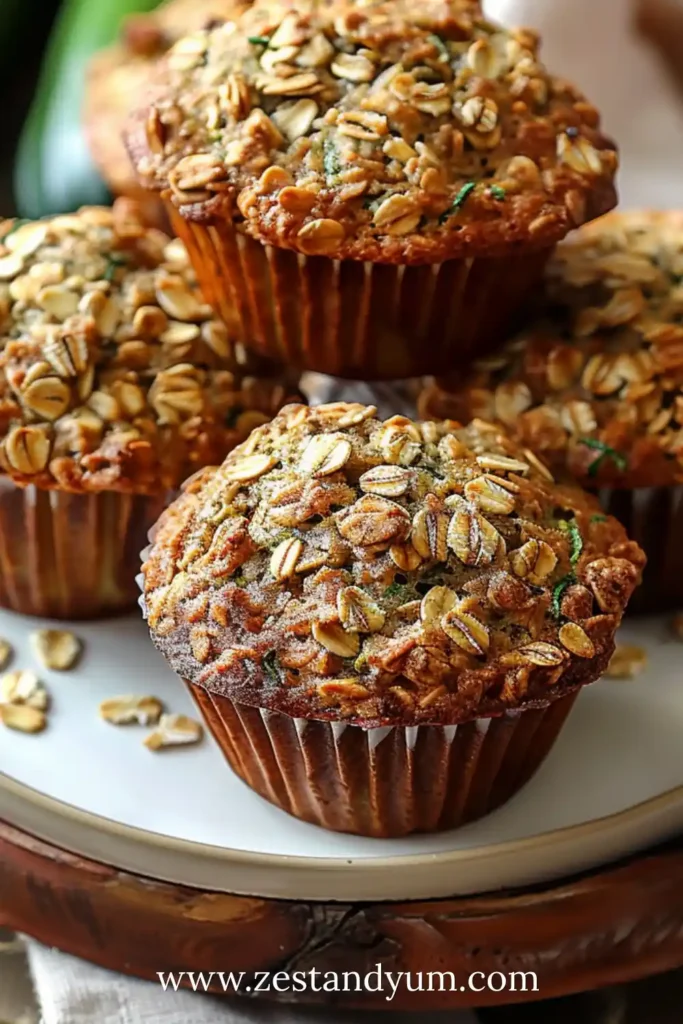 Zucchini Oatmeal Muffins