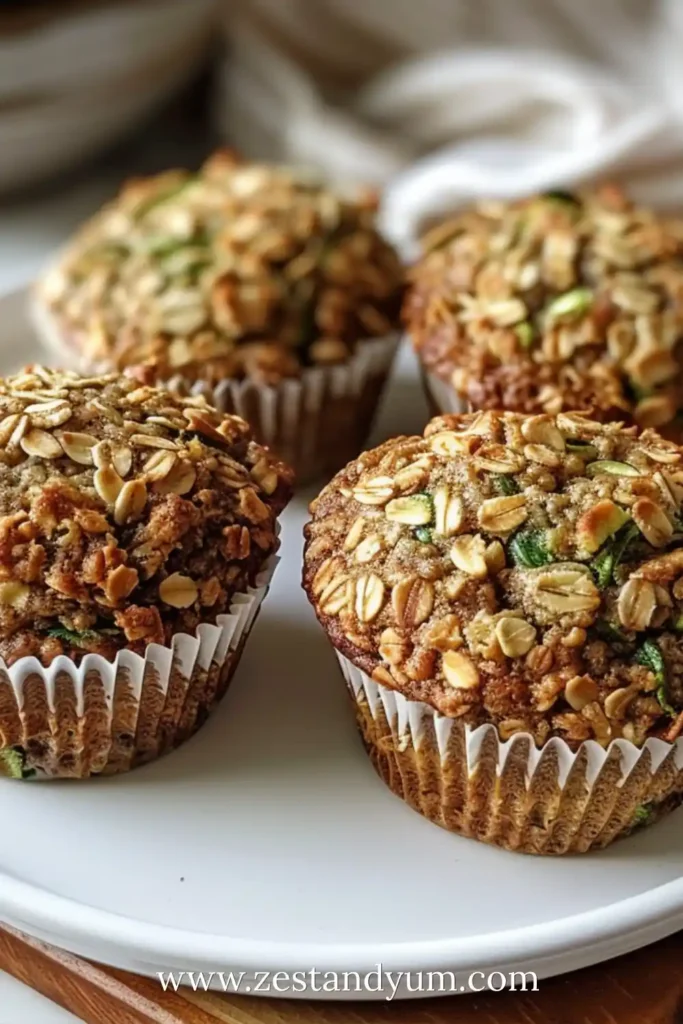 Zucchini Oatmeal Muffins