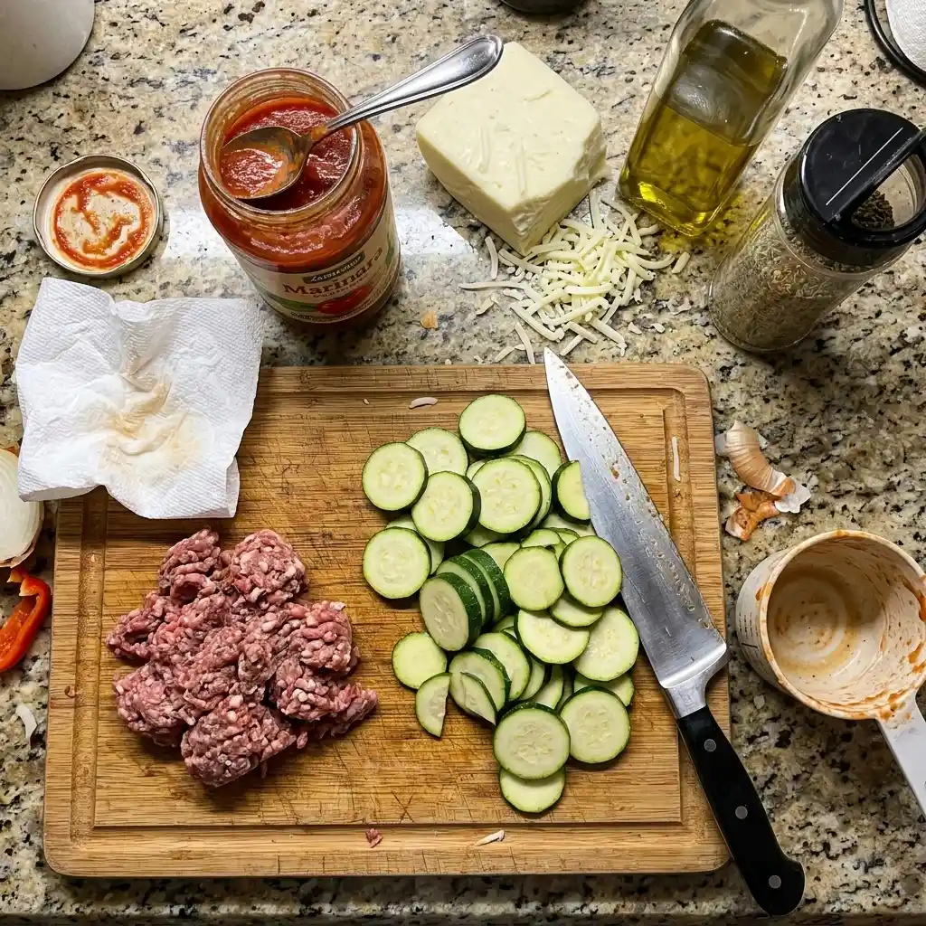 Zucchini Pizza Casserole Ingredients